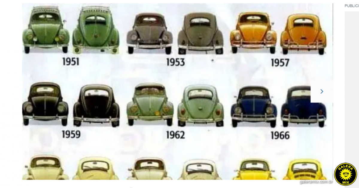 20 de janeiro é o Dia Nacional do Fusca - Galera Mix